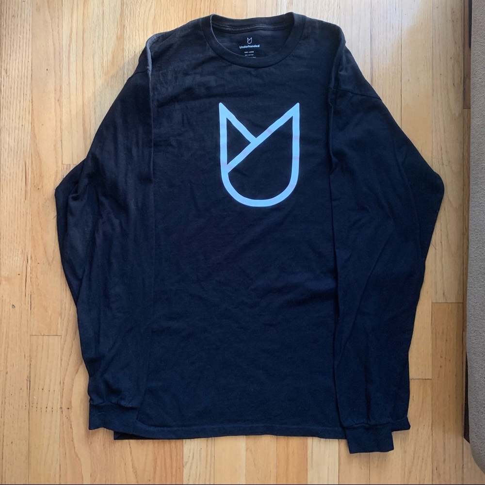 NWOT Underhanded black and white long sleeve // Sz Large